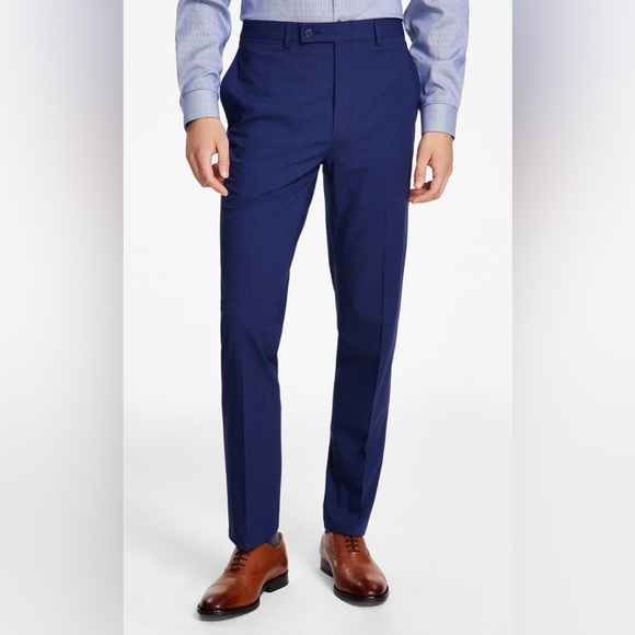 Calvin Klein Other - 👤 Calvin Klein blue flat front modern fit Dress trouser pants, 34x30